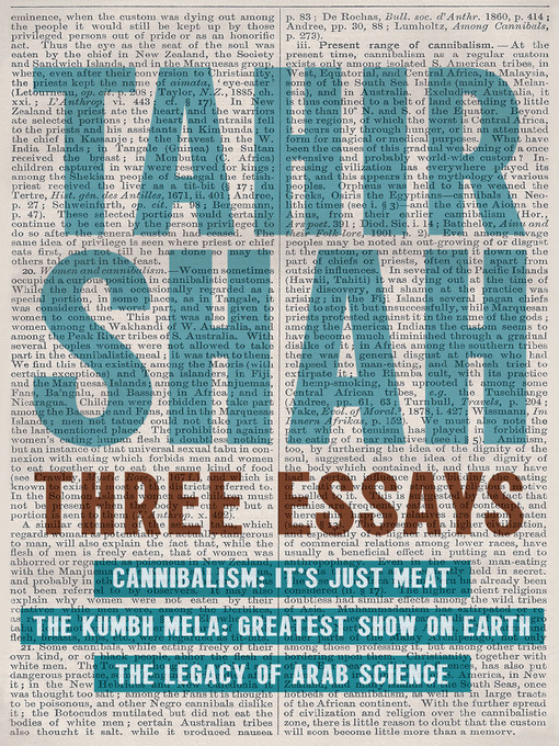 Title details for Three Essays by Tahir Shah - Available